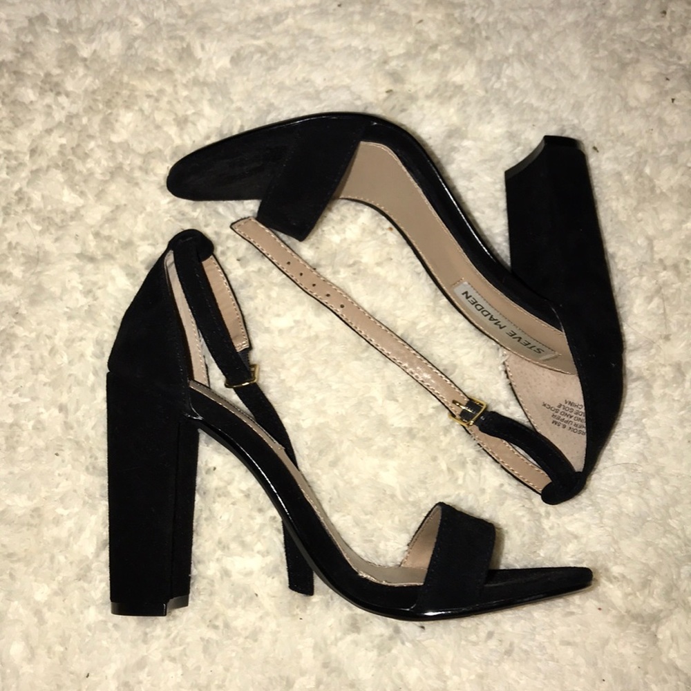 STEVE MADDEN OPEN TOE STRAPPY HEEL